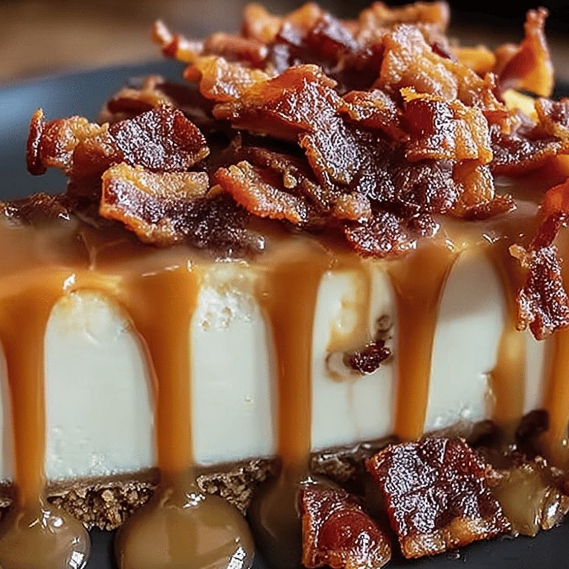 Bacon Bourbon Caramel Cheesecake Recipe - Tent Trail Camping