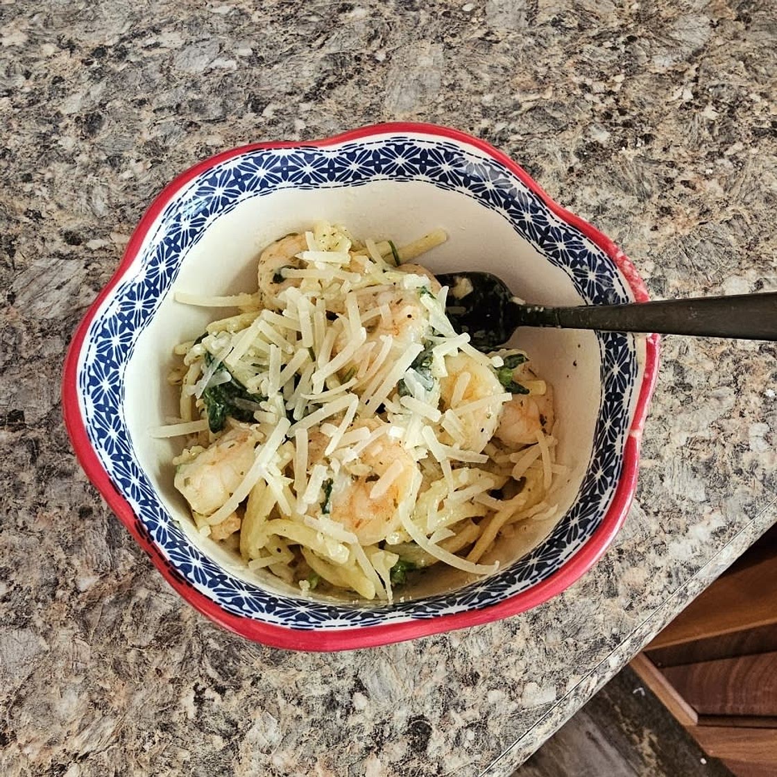 One-Pot Lemon Garlic Shrimp Pasta Recipe by Tasty