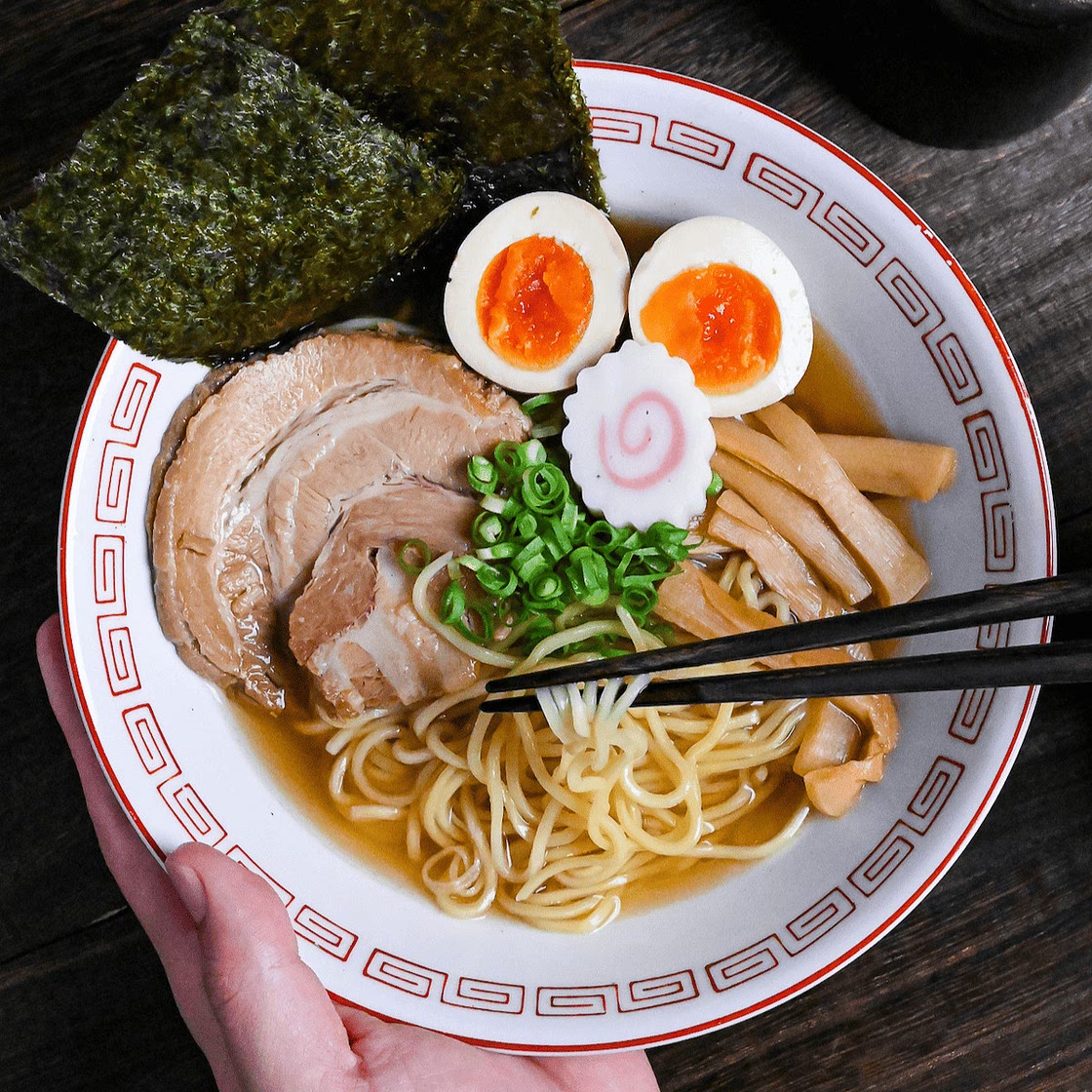 Homemade Shoyu Ramen Noodles (Soy Sauce Flavored Chuka Soba)