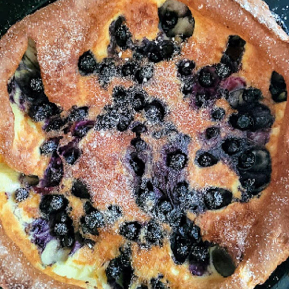 Blueberry Dutch Baby Breakfast
