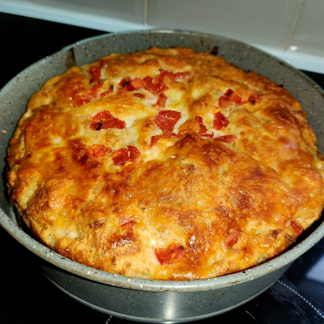 Cheese & Bacon Breakfast Strata Cake (Breakfast Casserole!)