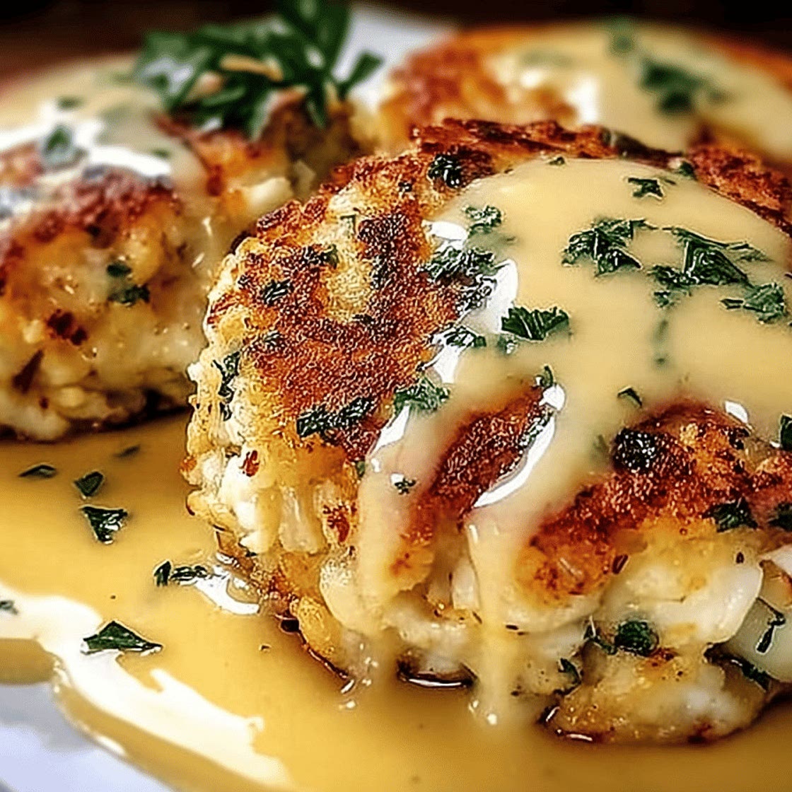 Cheddar Bay Crab Cakes with Lemon Butter Drizzle - Tent Trail Camping