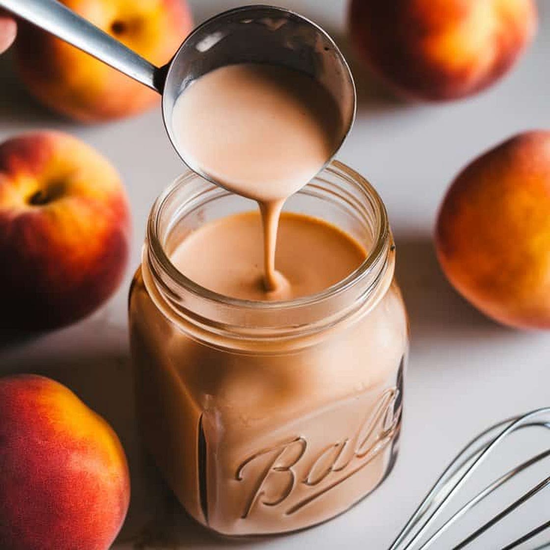 Peach Cobbler Coffee Creamer - Bean Leaf Cup
