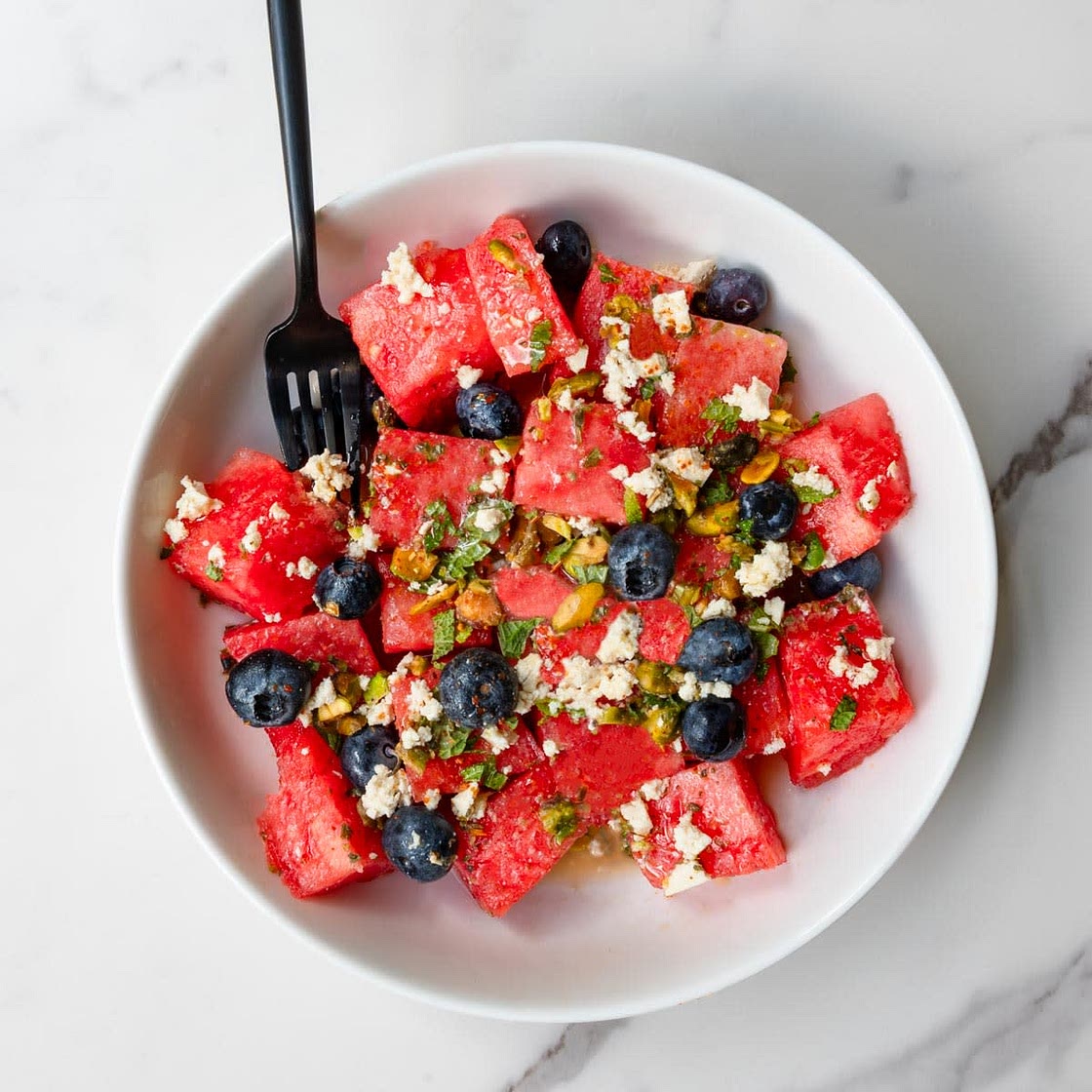 Vegan Watermelon Salad with Mint