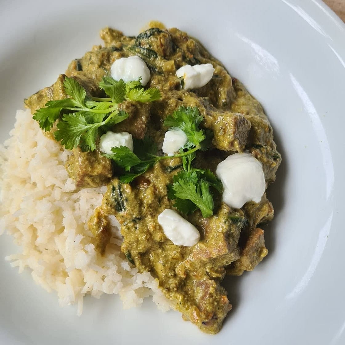 Vegan Palak Paneer with Tofu