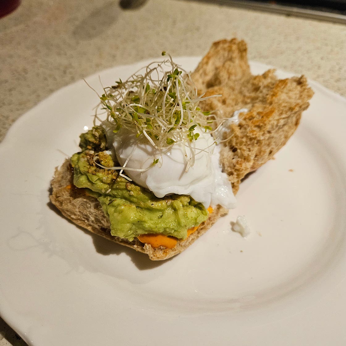 Sriracha Mayo Smash Avo Sandwich