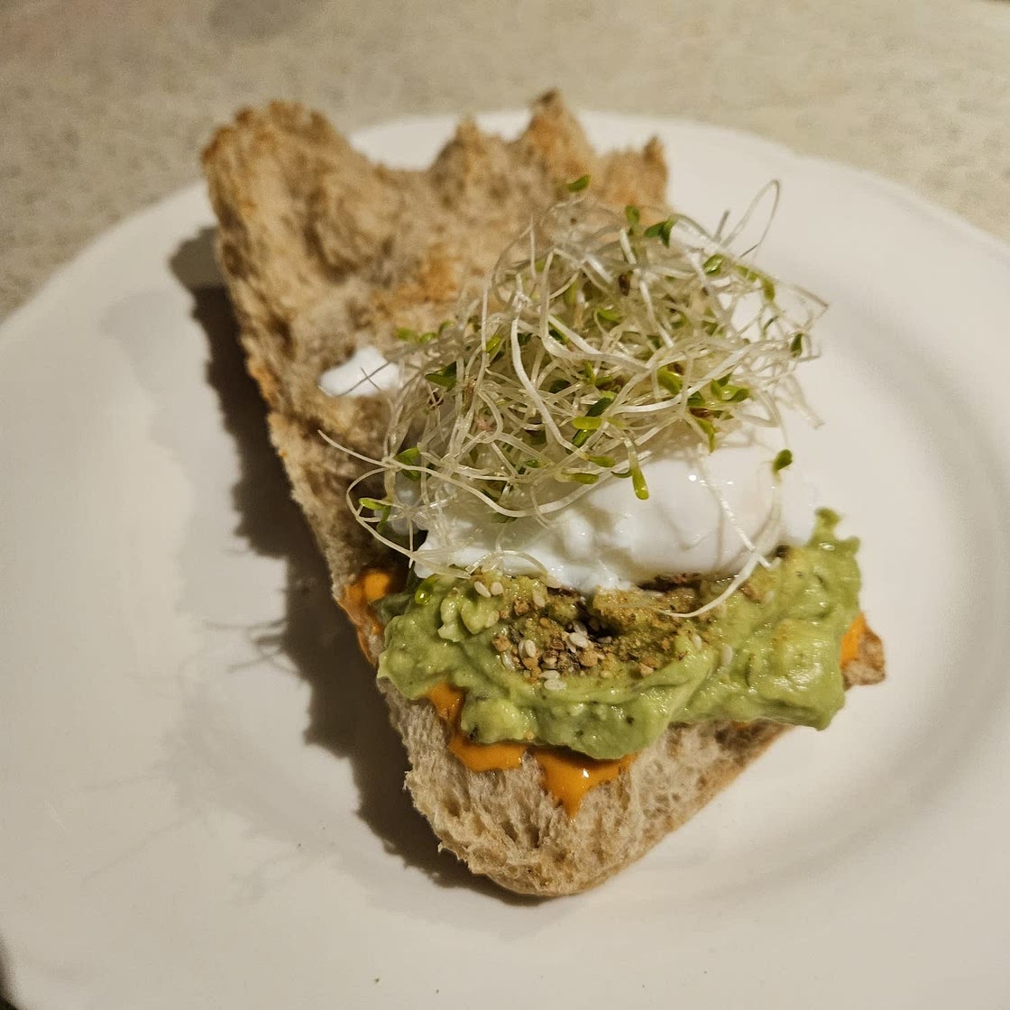 Sriracha Mayo Smash Avo Sandwich