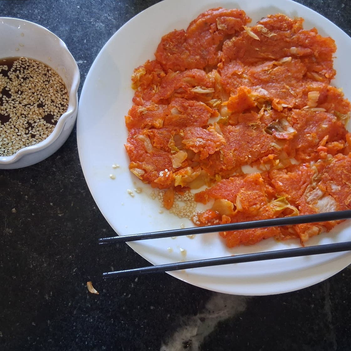 Easy 2-Ingredient Kimchi Pancakes