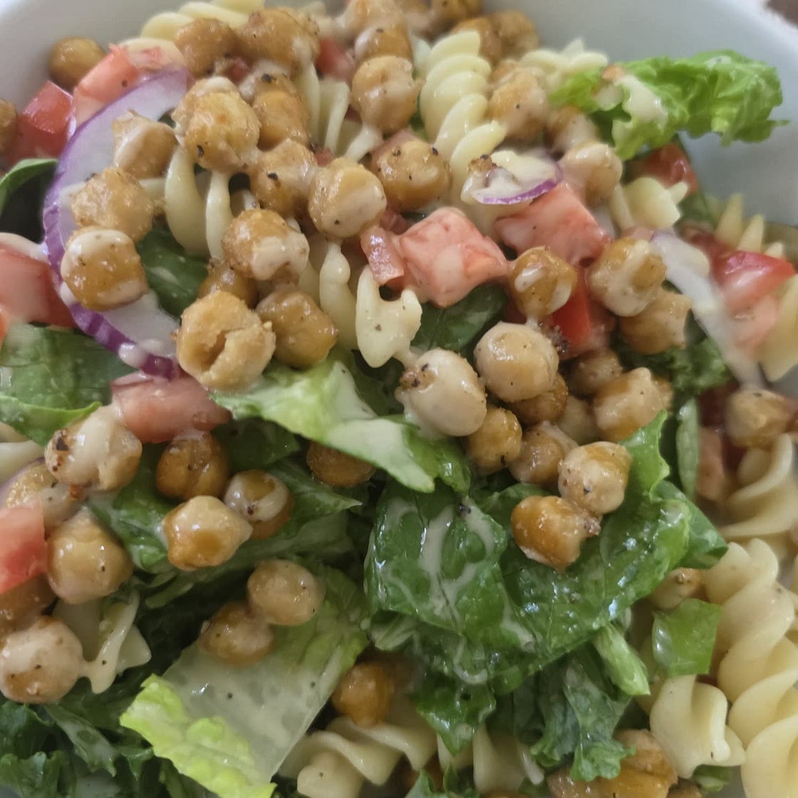 CAESAR PASTA SALAD (VEGAN)