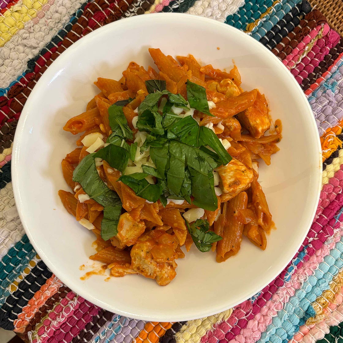 One Pot Chicken Parmesan Pasta