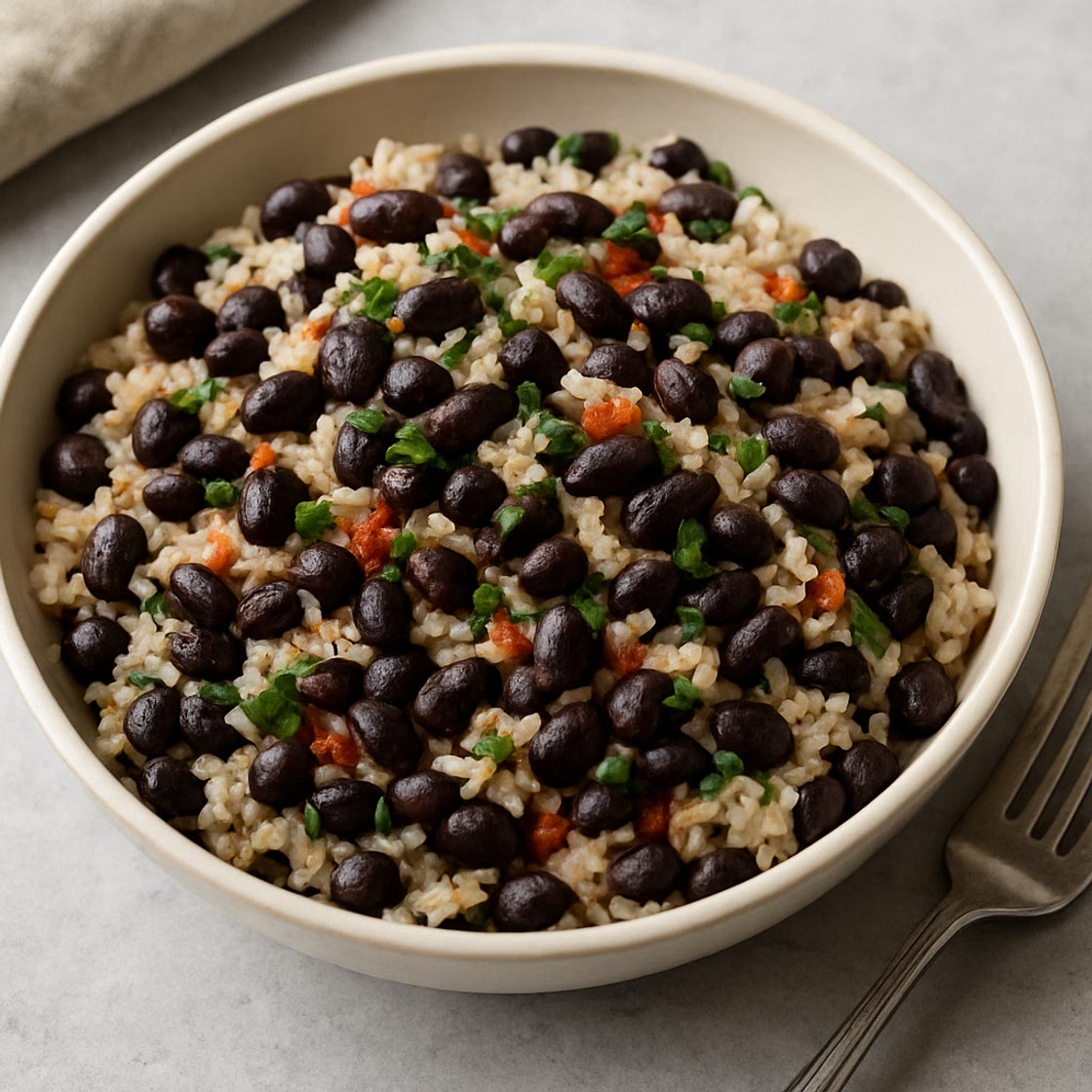 Slow Cooker Black Beans and Rice