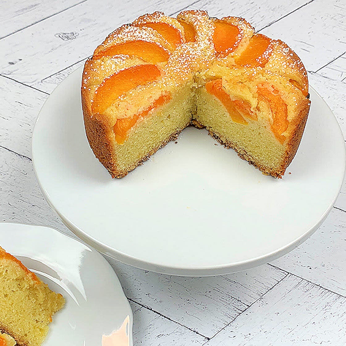 Apricot Almond Cake for Two