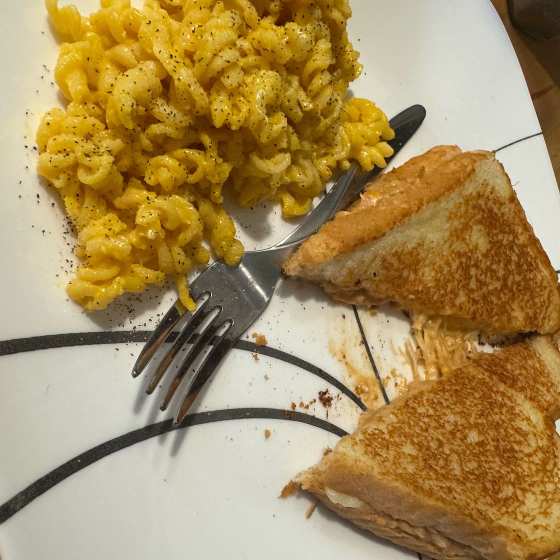 White BBQ Chicken Grilled Cheese Sandwich