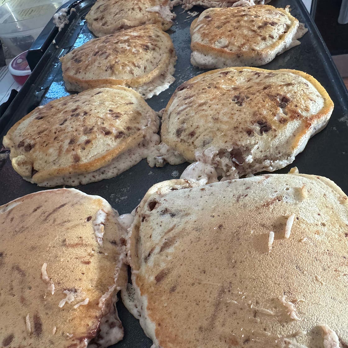 Chocolate chip pancakes