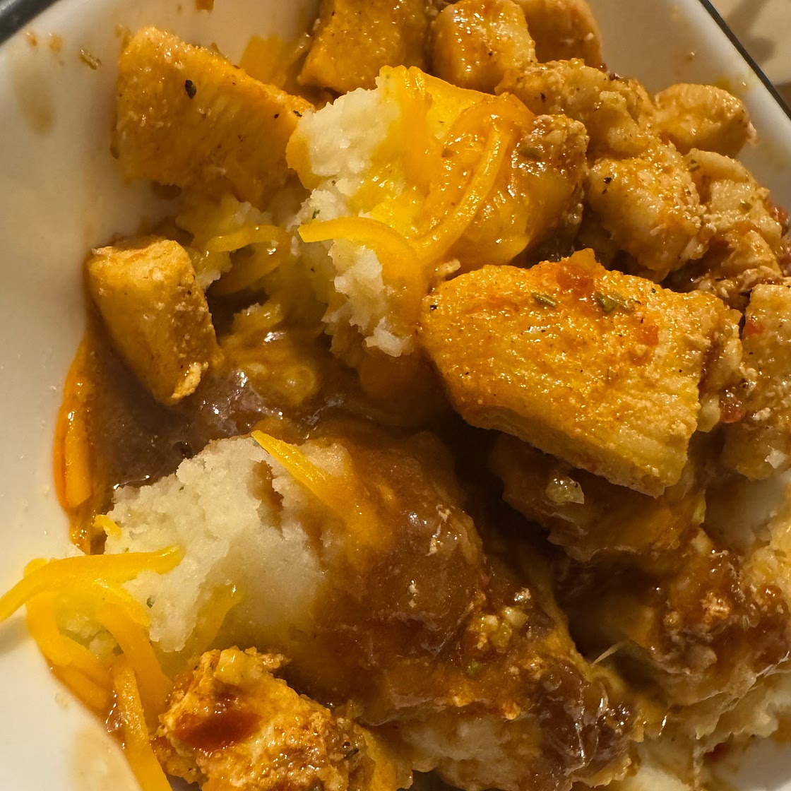Homemade Chicken Mashed Potato Bowls Recipe