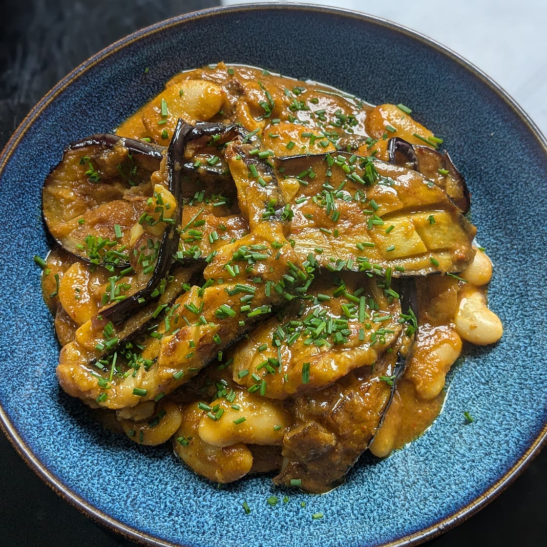 Butterbean and Aubergine Curry