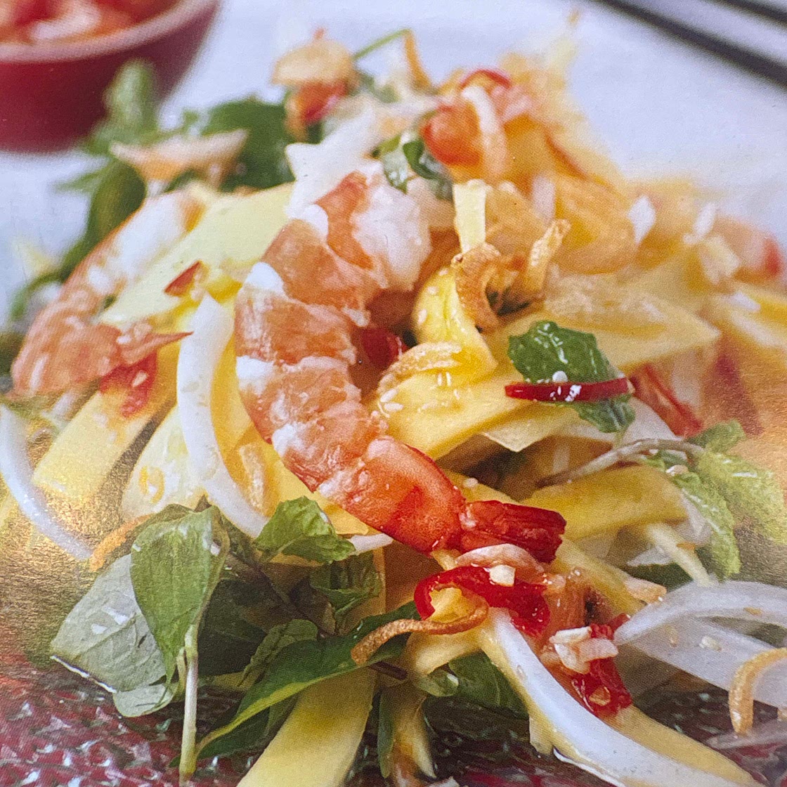 Mango Salad with prawns