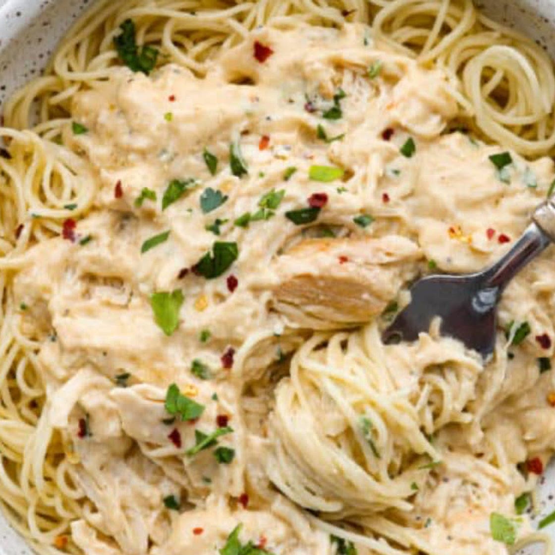 Slow cooker angel chicken