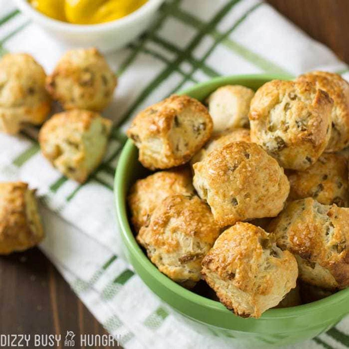 Olive Parmesan Pretzel Bites