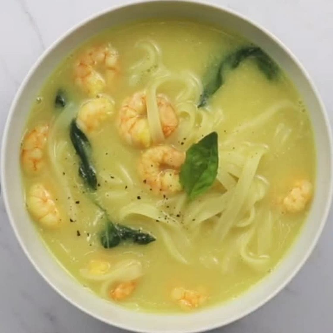 Curry Shrimp & Coconut Soup