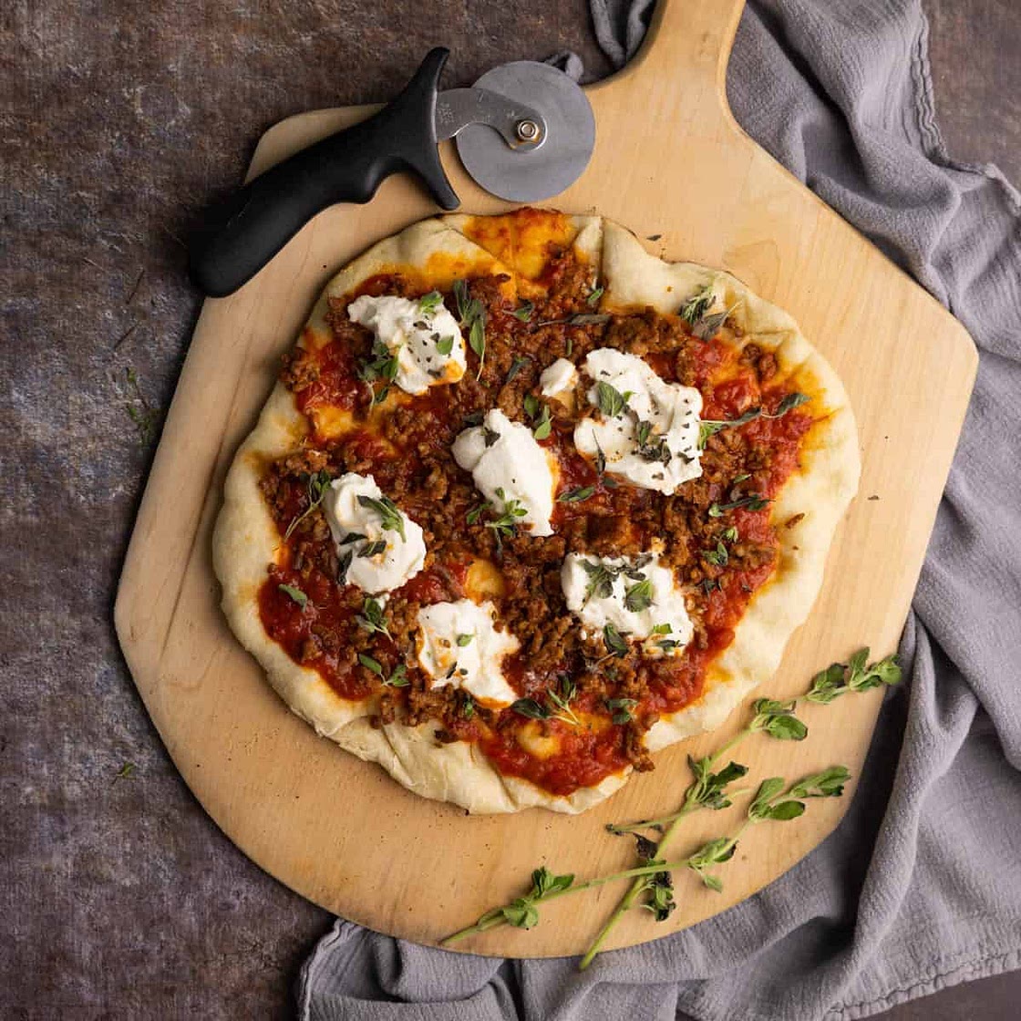 Pizza on the Grill {with a stone}