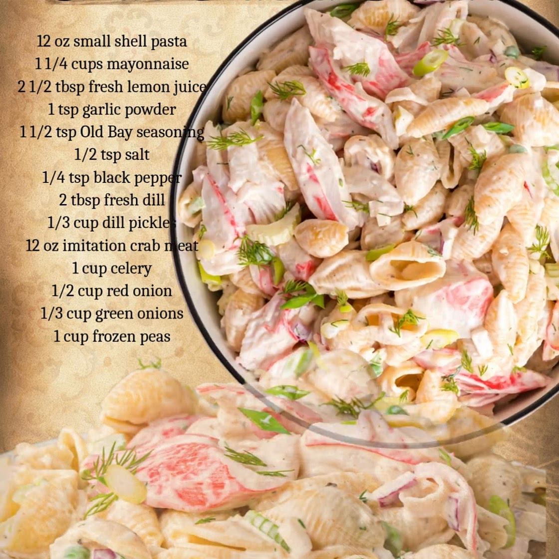 CRAB PASTA SALAD!