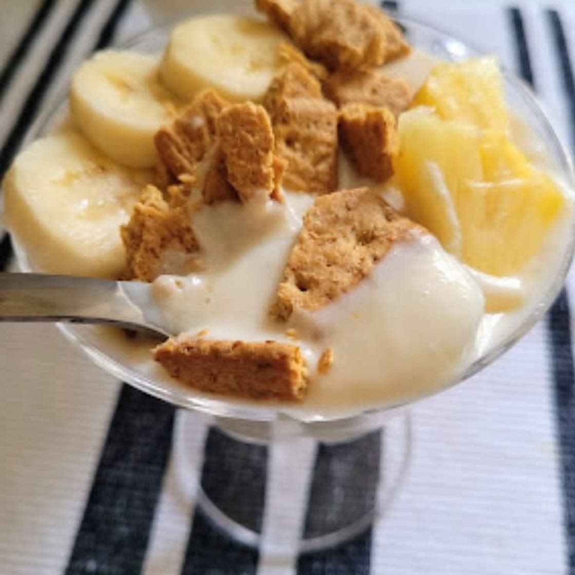Healthy Banana Pineapple Pudding