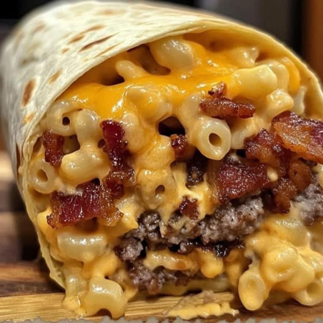 Bacon Mac & Cheese Burrito