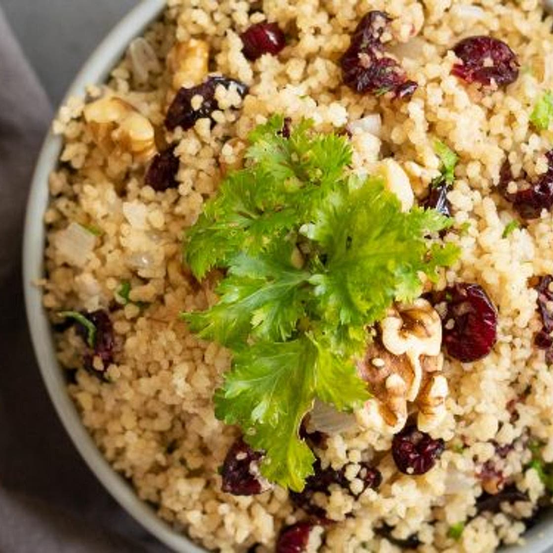 Spiced Cranberry Walnut Couscous