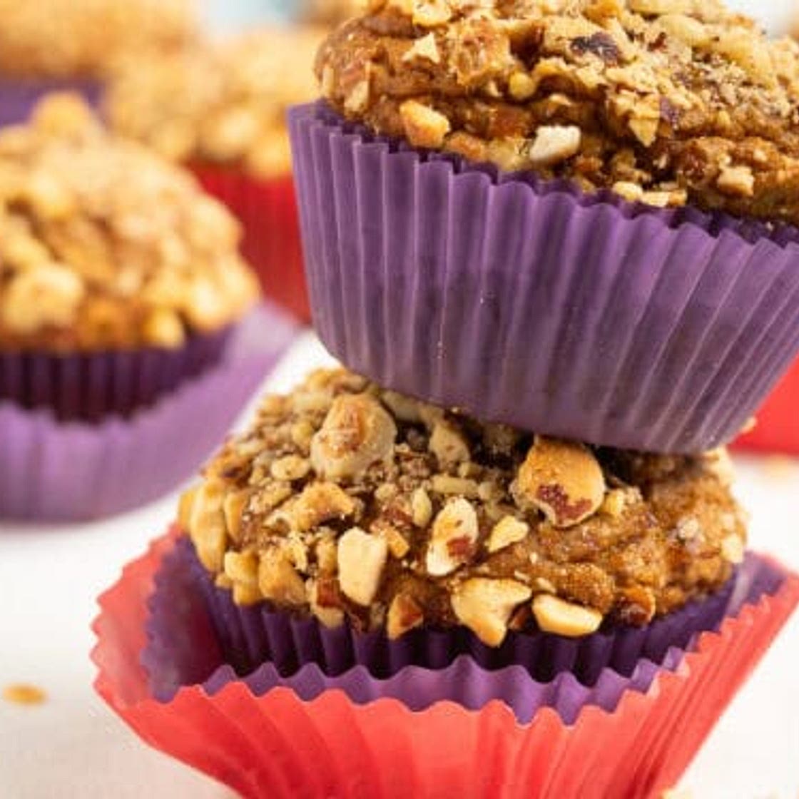 Healthy Pumpkin Hazelnut Muffins