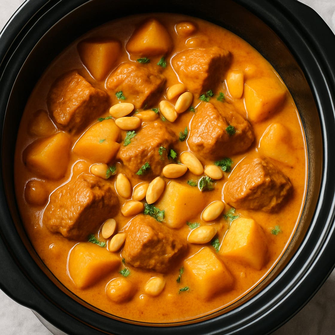 Slow Cooker Massaman Curry (Thicker Version)