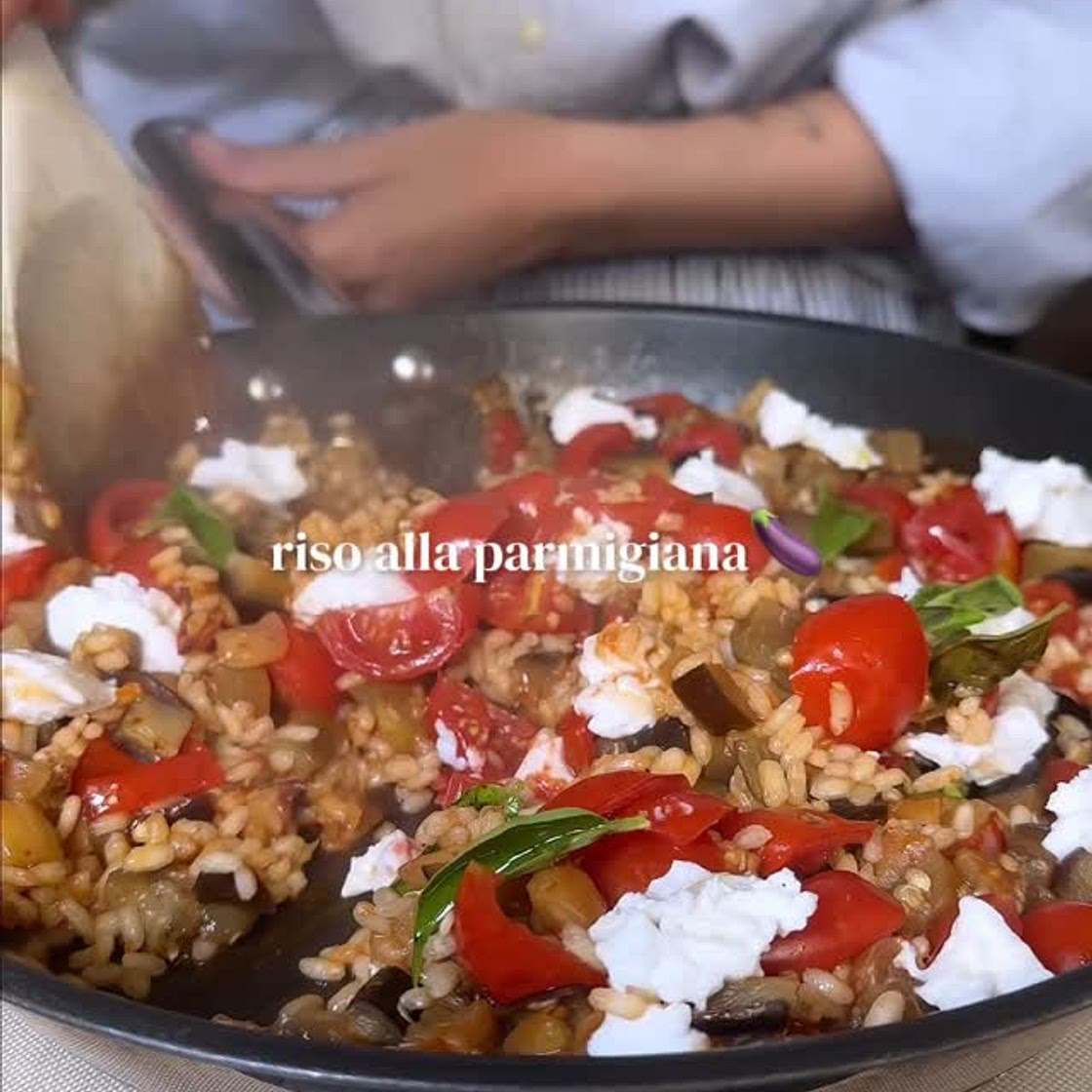 RISO ALLA PARMIGIANA🍆