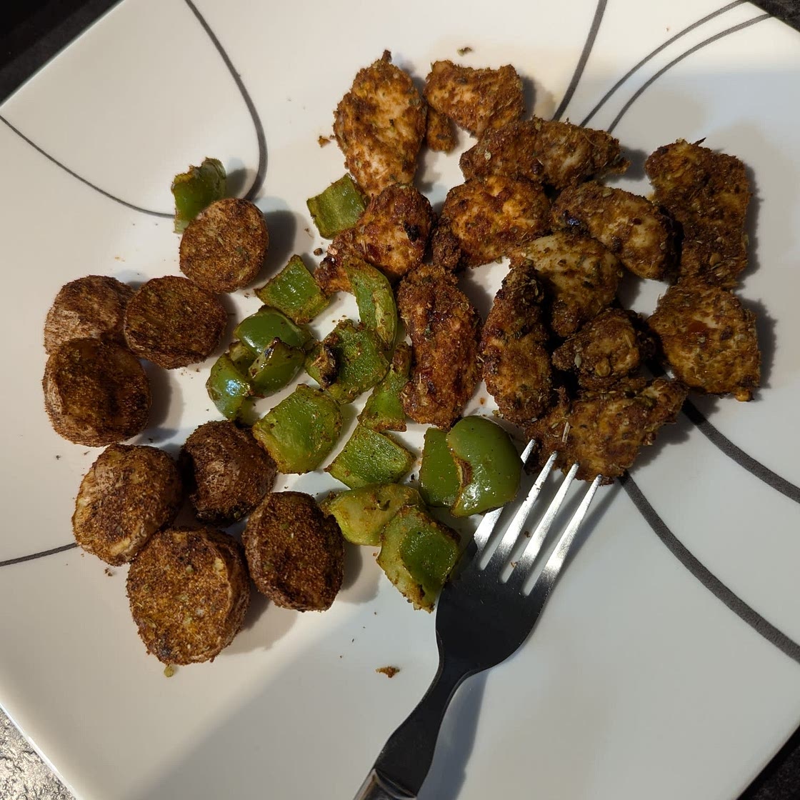 Air Fryer Chicken Breast and Potatoes (Easy Dinner)