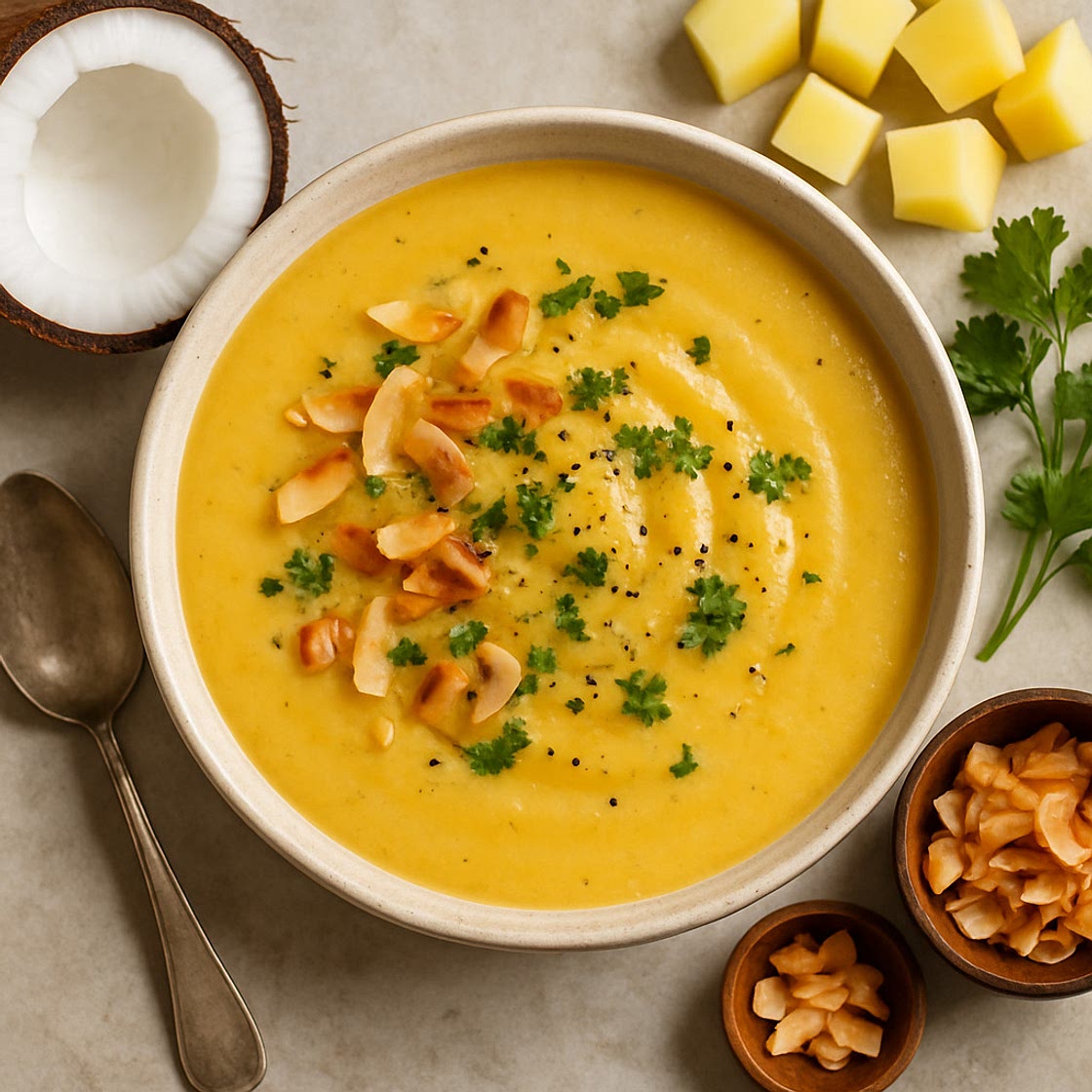 Kartoffel-Kokos-Suppe