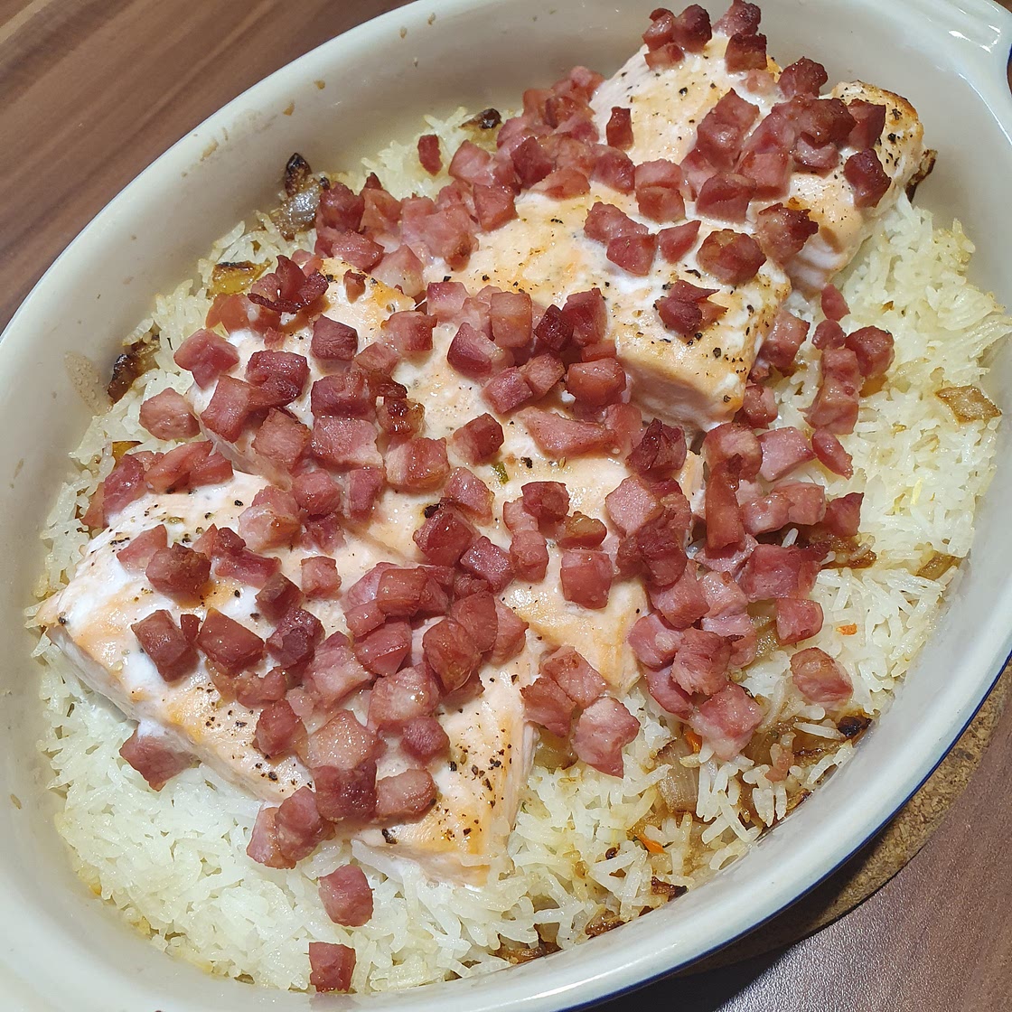 Gratinierter Lachs