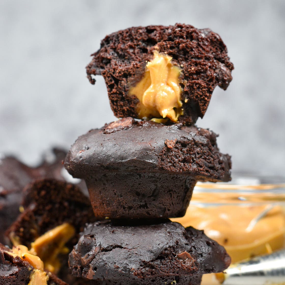 Chocolate Peanut Butter Muffins