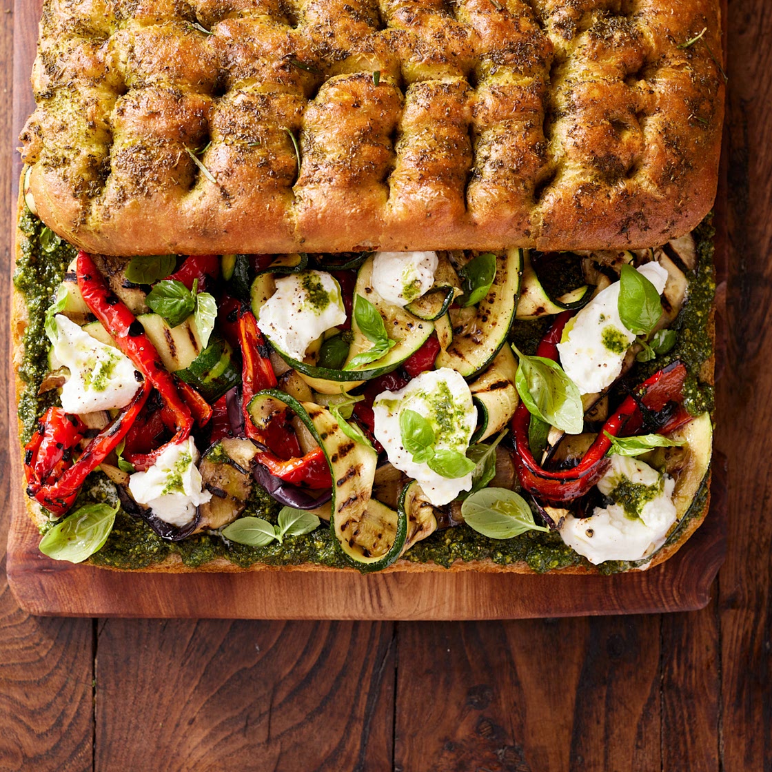 Jamie Oliver’s veg-stuffed rosemary focaccia