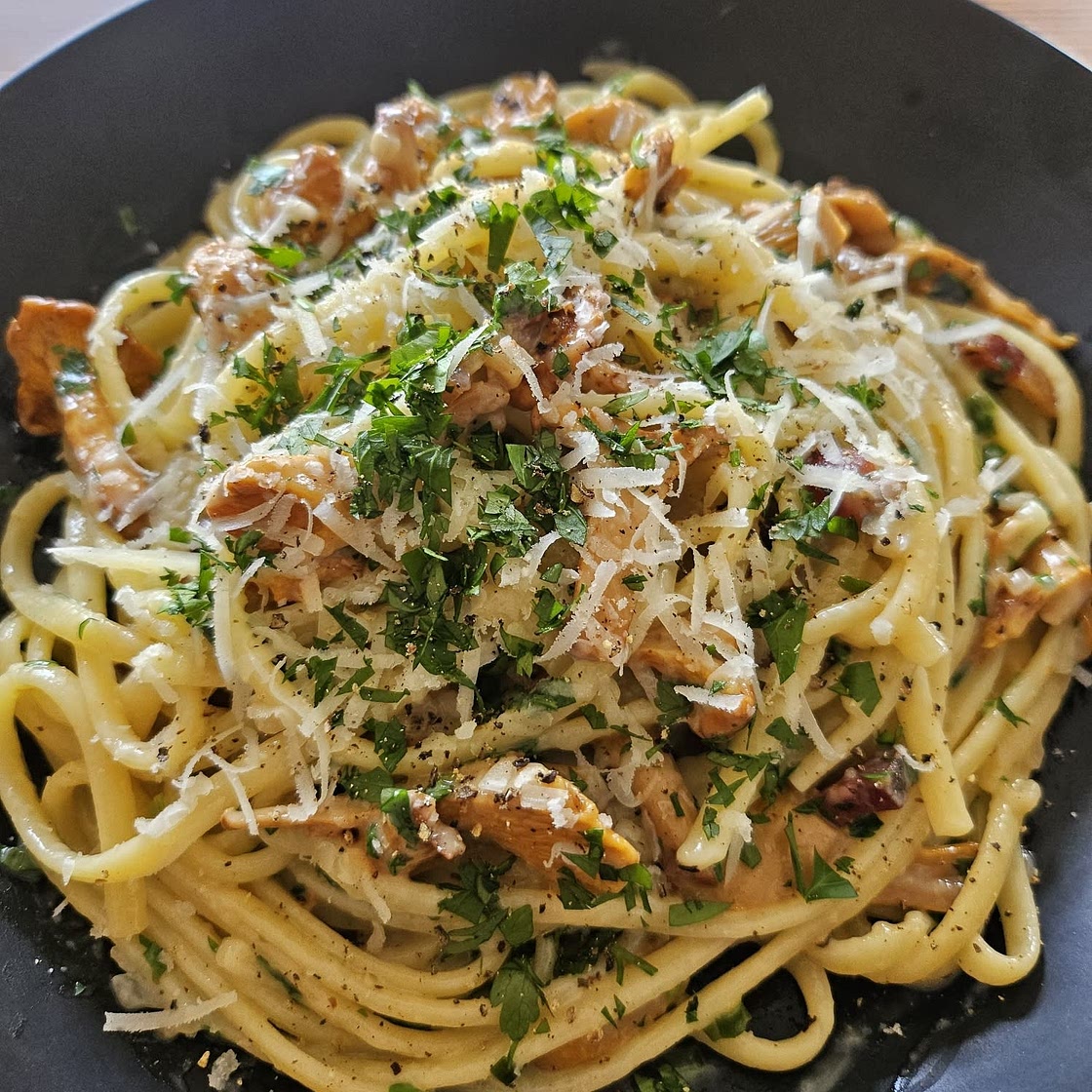Pappardelle with Chanterelles & Guanciale