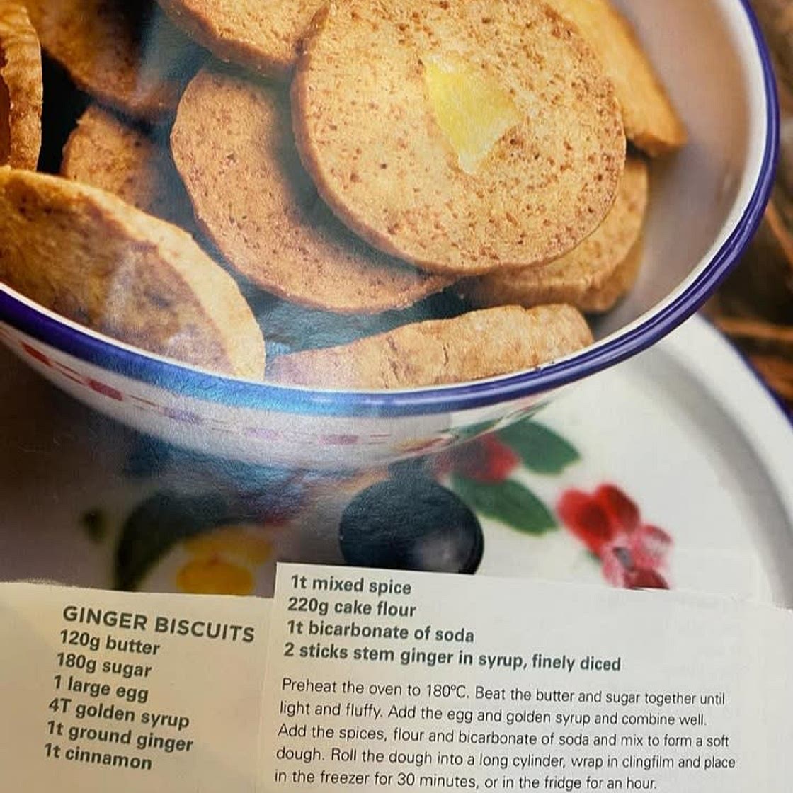 Stem Ginger Biscuits