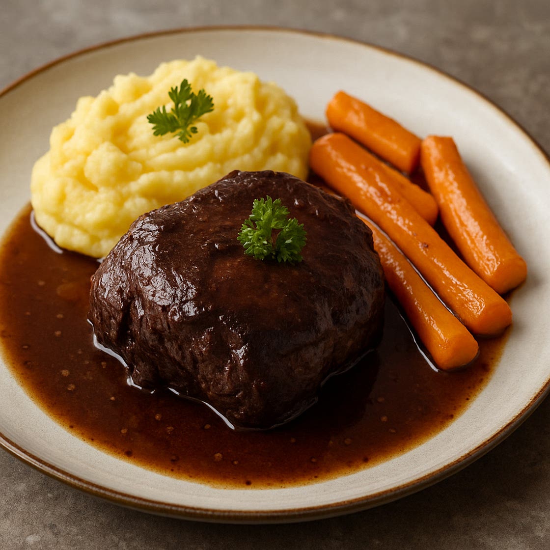 Geschmorte Rinderbacke