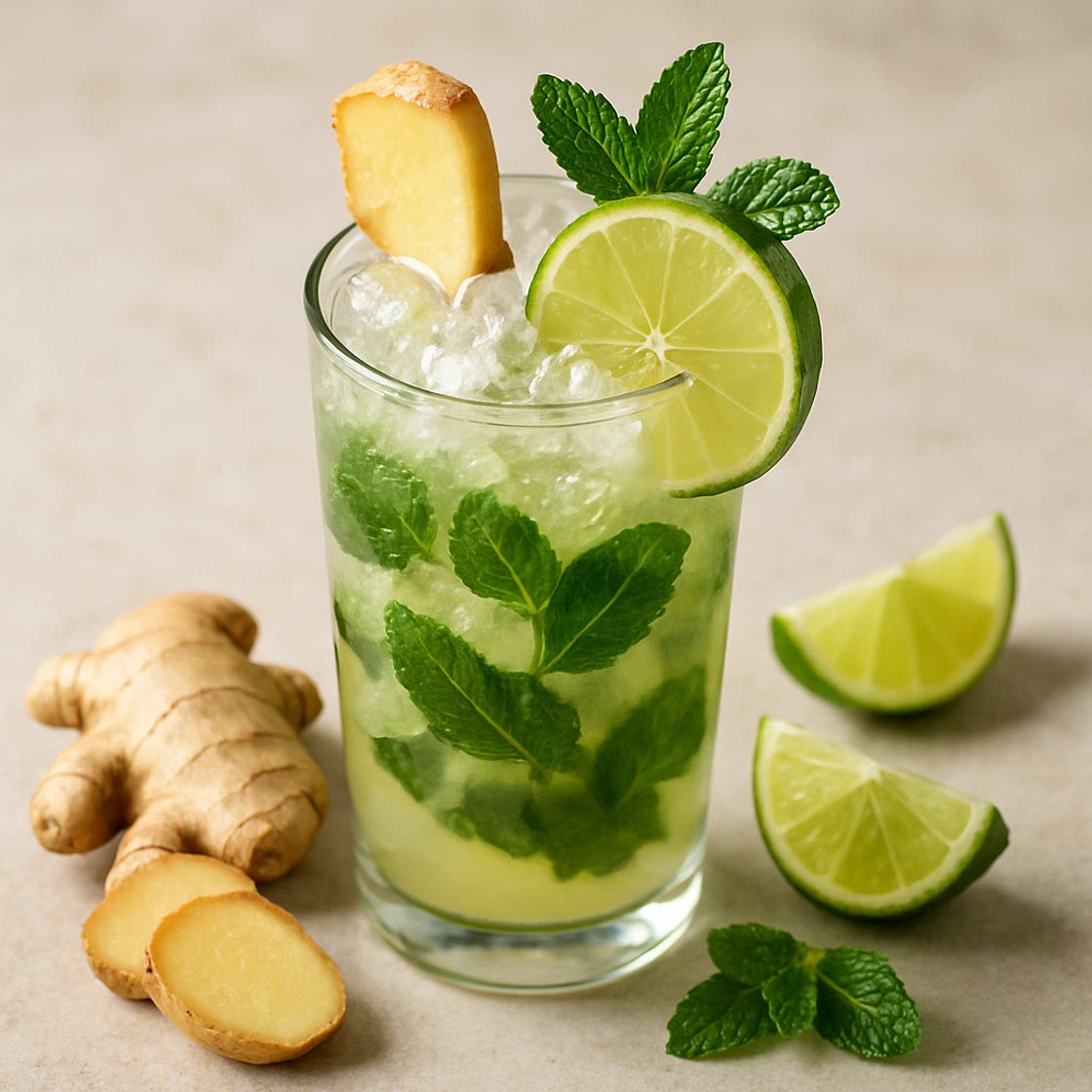 Ingwer-Limette-Mojito