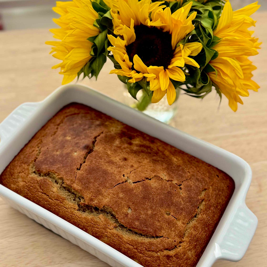 Banana & Pear Buckwheat Sourdough Bread 