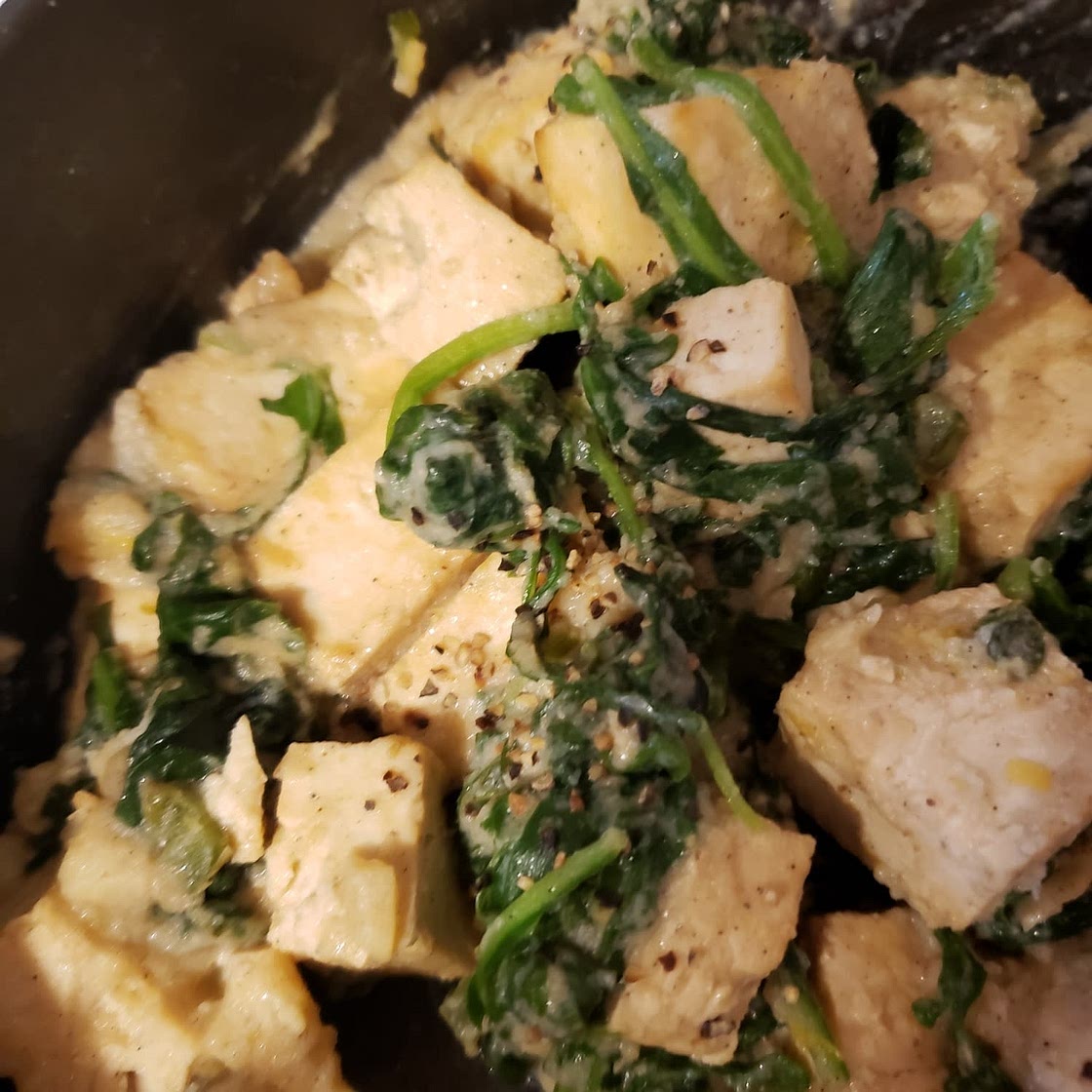 Creamy Vegan Saag Paneer (With Tofu) Recipe