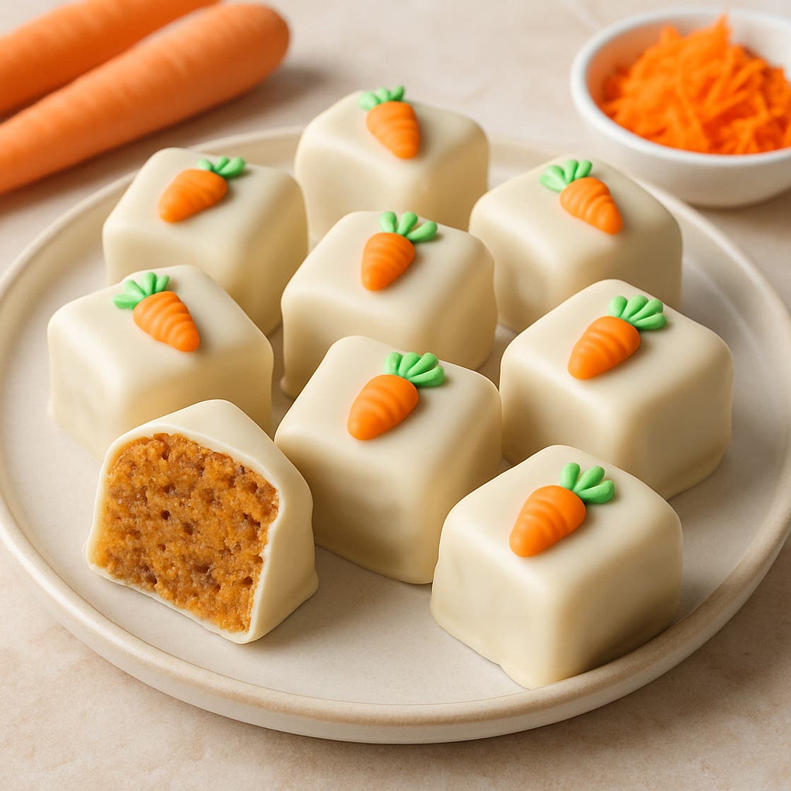 Karotten-Cake-Bonbons