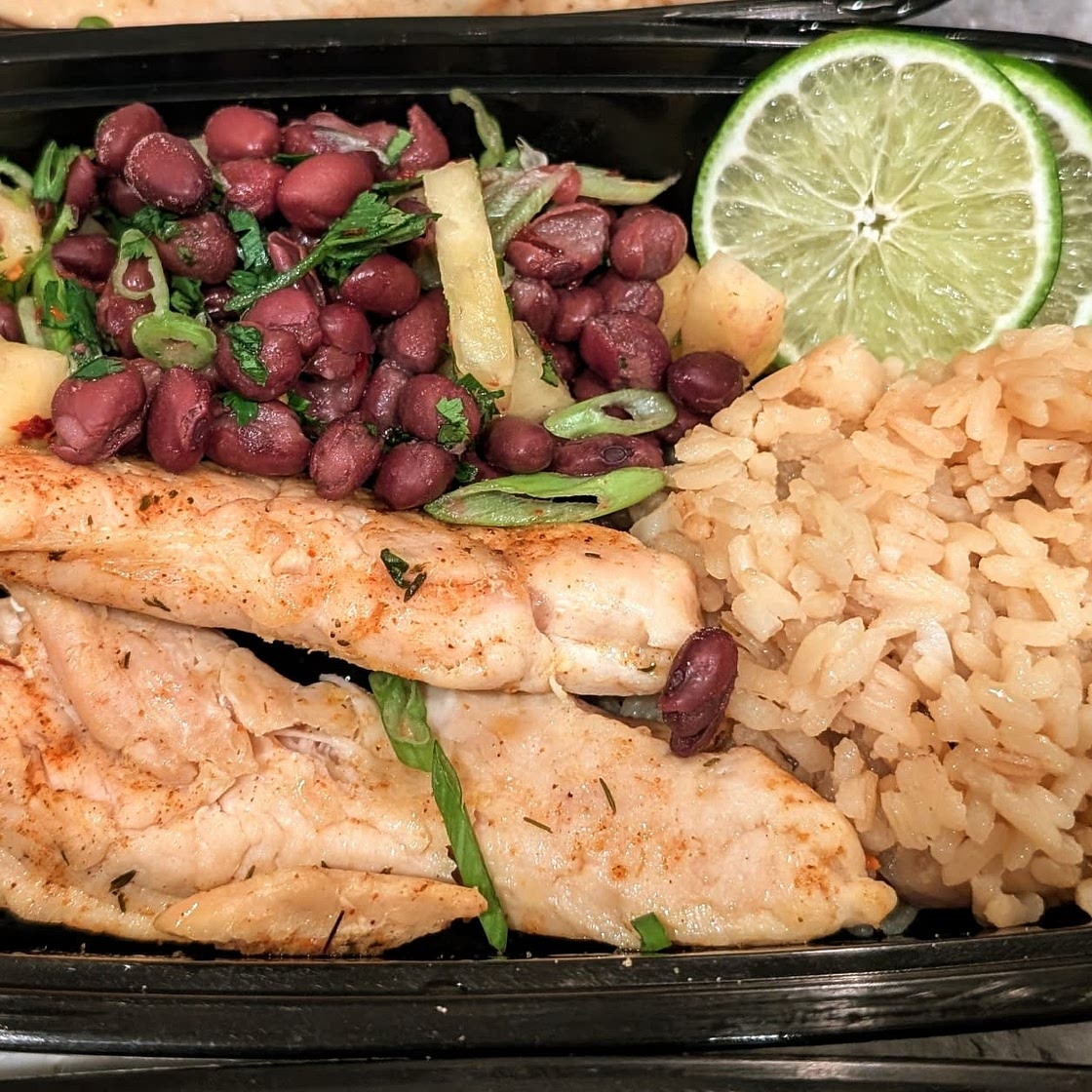 Jerk Chicken with Pineapple Black Bean Salsa (Freezer/Low Sodium/Diabetic Friendly/Mediterranean diet/MIND Diet)