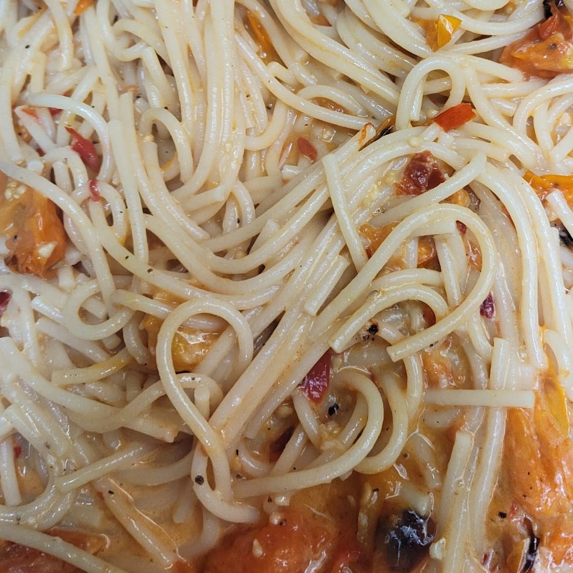 Spicy Sungold Tomato Pasta