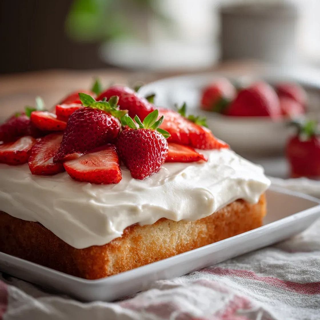 Simple Strawberry Cake Recipe