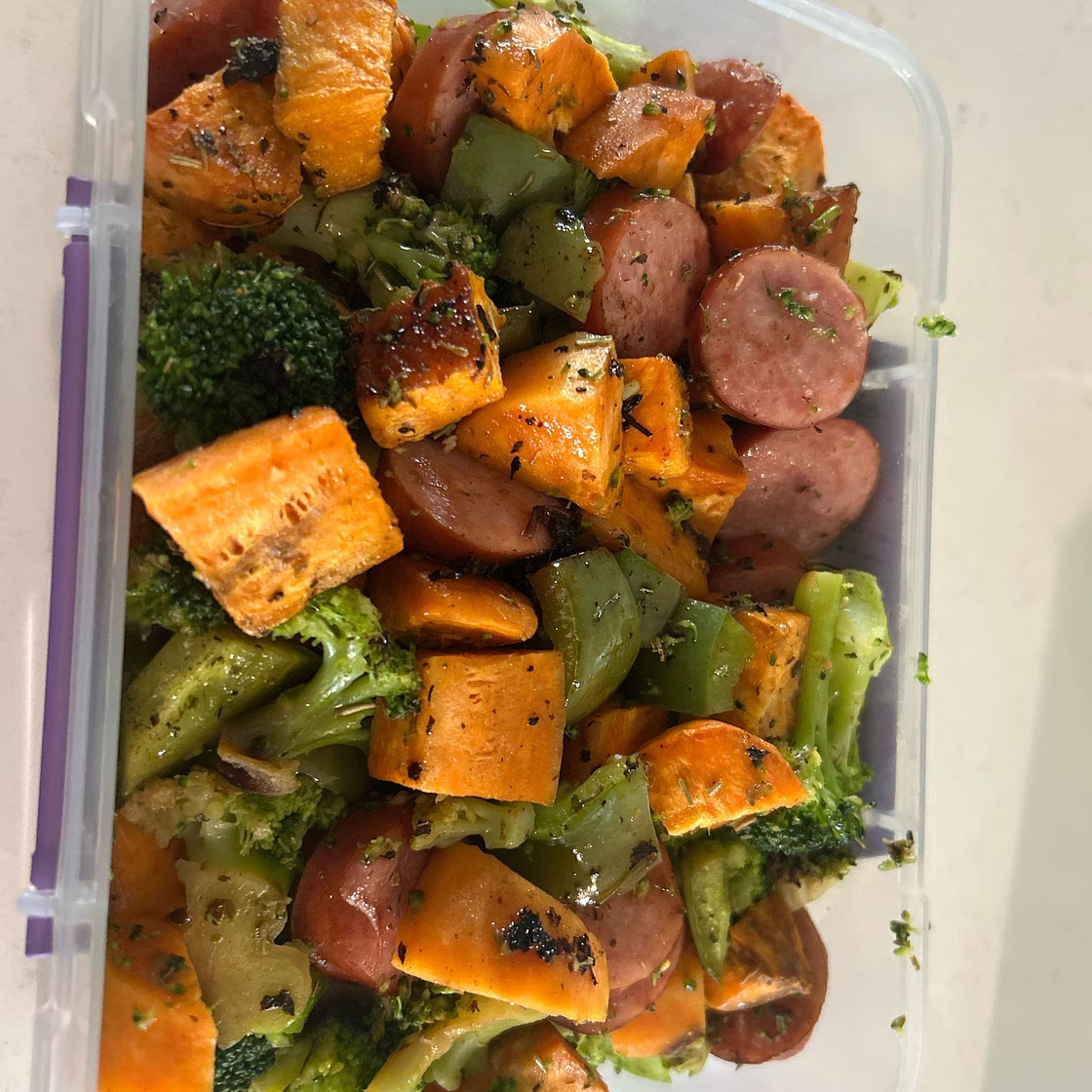 Healthy 20 Minute Sheet Pan Sausage and Veggies