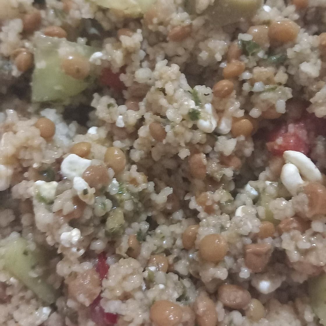 Quick Pesto Couscous Salad
