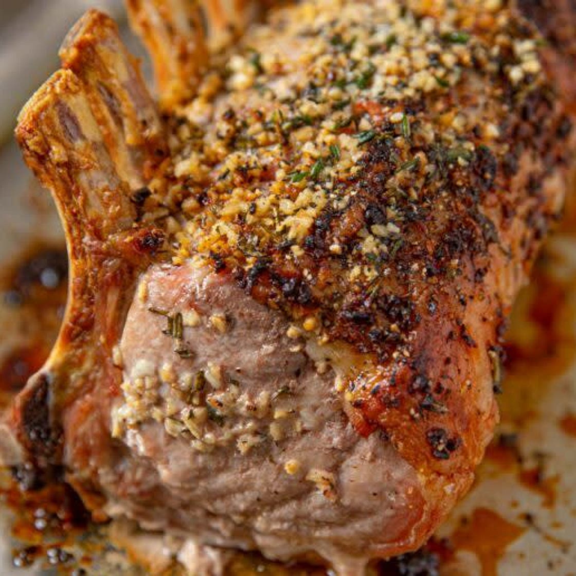 Frenched Herbed Porked Ribs